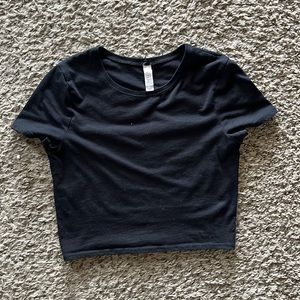 Bella canvas black crop top